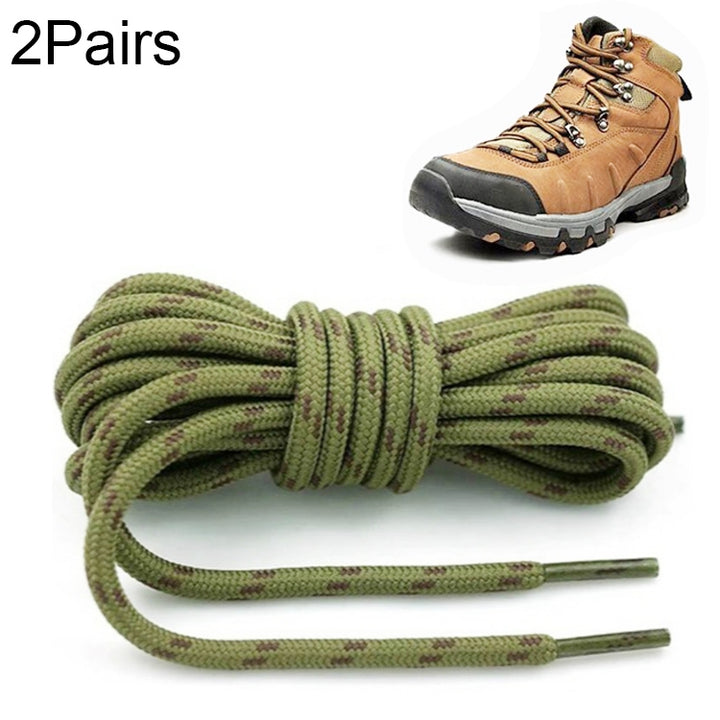 Round High Density Weaving Shoe Laces Outdoor Hiking Slip Rope Sneakers Boot Shoelace, 100cm