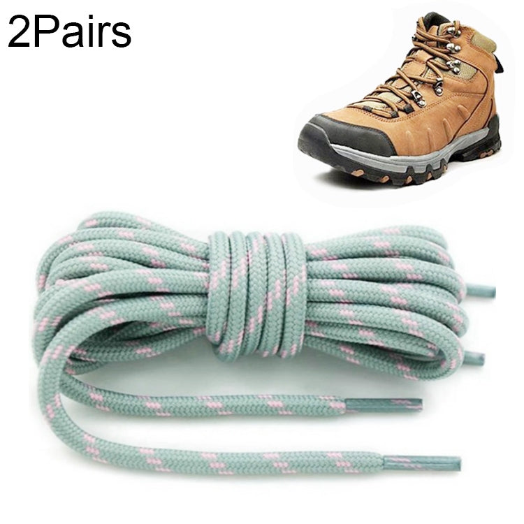 Round High Density Weaving Shoe Laces Outdoor Hiking Slip Rope Sneakers Boot Shoelace, 140cm