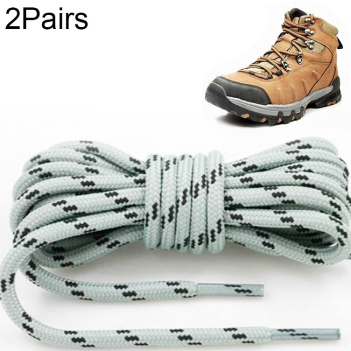 Round High Density Weaving Shoe Laces Outdoor Hiking Slip Rope Sneakers Boot Shoelace, 160cm