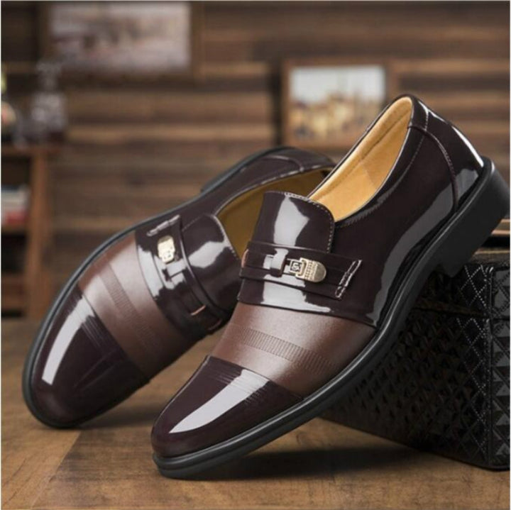 Men Summer Hole Shoe Slip-on Dress Business Shoes, 38, 39, 40, 41, 42, 43, 44, 45