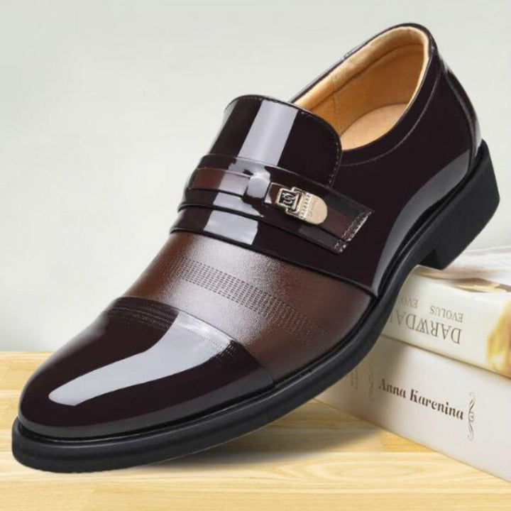 Men Summer Hole Shoe Slip-on Dress Business Shoes, 38, 39, 40, 41, 42, 43, 44, 45