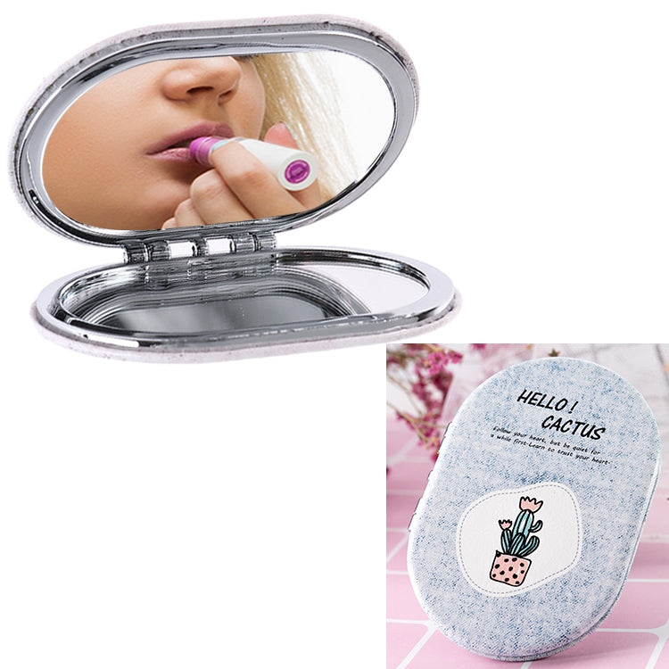 Portable Cosmetic Mirror Fresh Cactus Small Mirror