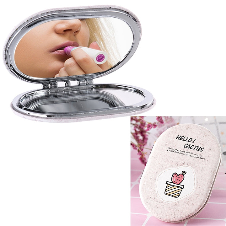 Portable Cosmetic Mirror Fresh Cactus Small Mirror