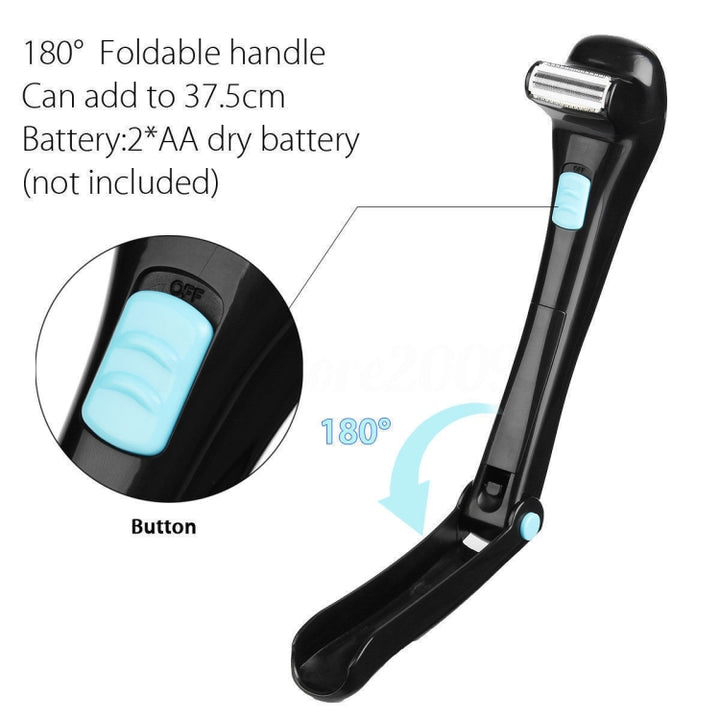 Foldable Long Handle Electric Shaver On Back, Electric Shaver