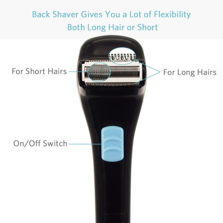 Foldable Long Handle Electric Shaver On Back, Electric Shaver