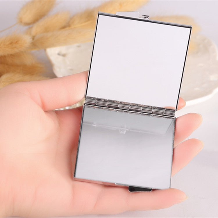 Mini Portable Folding Makeup Mirror Opal Fox With Diamonds