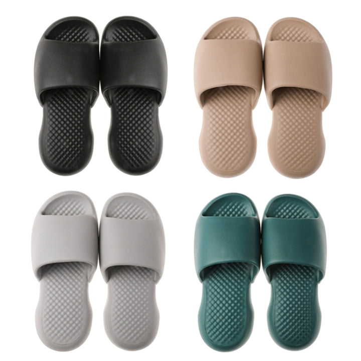 Summer Super Thick Soft Bottom Plastic Slippers Men Indoor Defensive Household Bath Slippers, 40-41, 42-43, 44-45