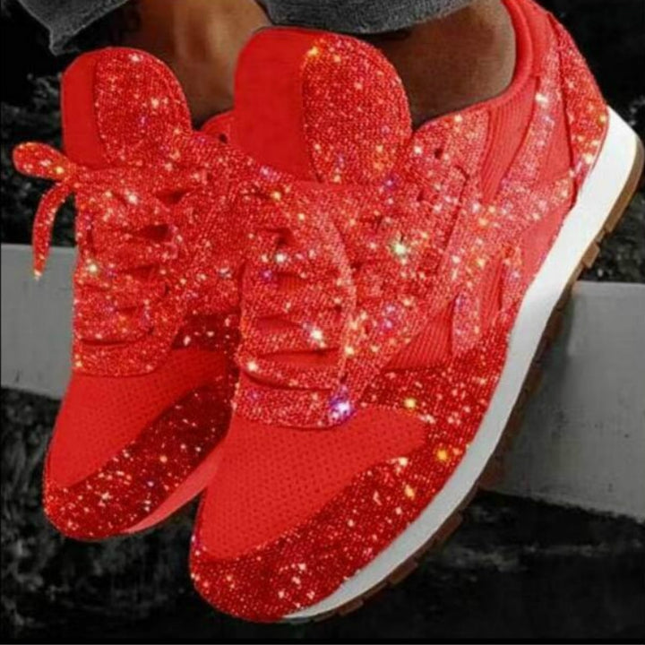 Autumn and Winter Sponge Sequins Breathable Platform Sports Shoes, 35, 36, 37, 38, 39