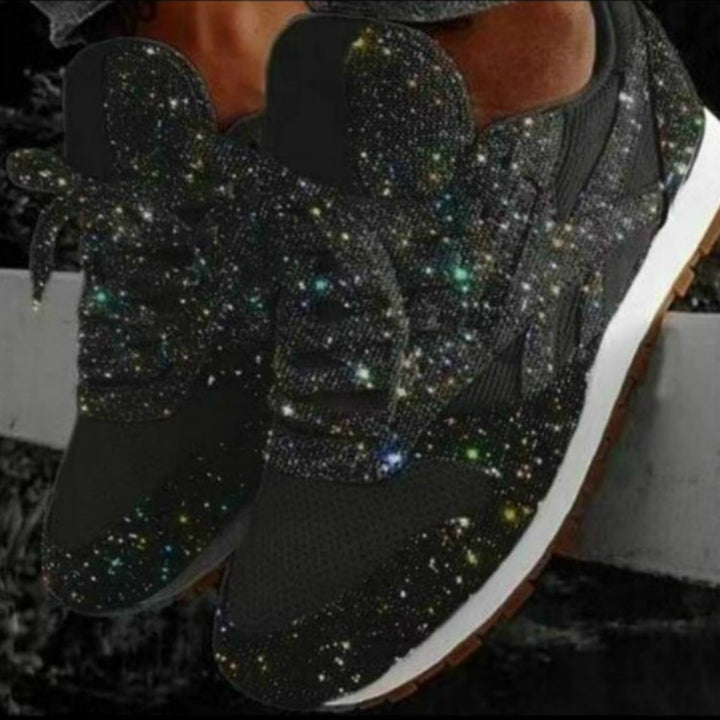 Autumn and Winter Sponge Sequins Breathable Platform Sports Shoes, 35, 36, 37, 38, 39