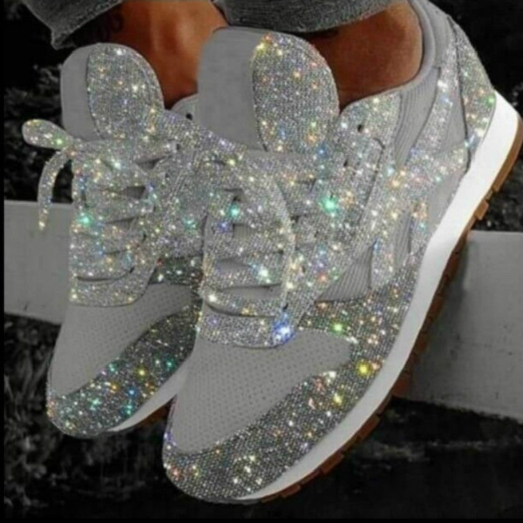 Autumn and Winter Sponge Sequins Breathable Platform Sports Shoes, 40, 41, 42, 43