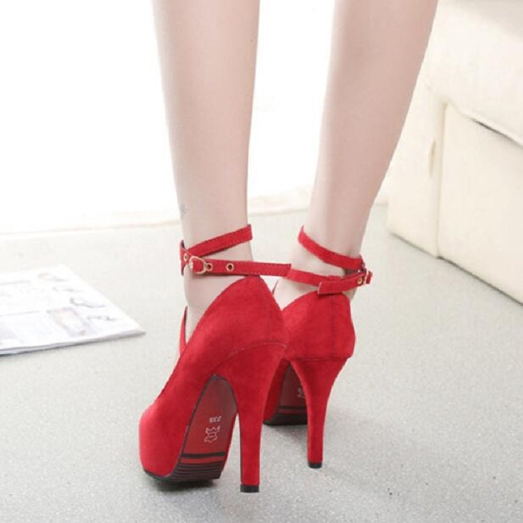 Women Shoes Round Toe Stiletto High Heels, 34, 35, 36, 37, 38, 39, 40, 41, 42