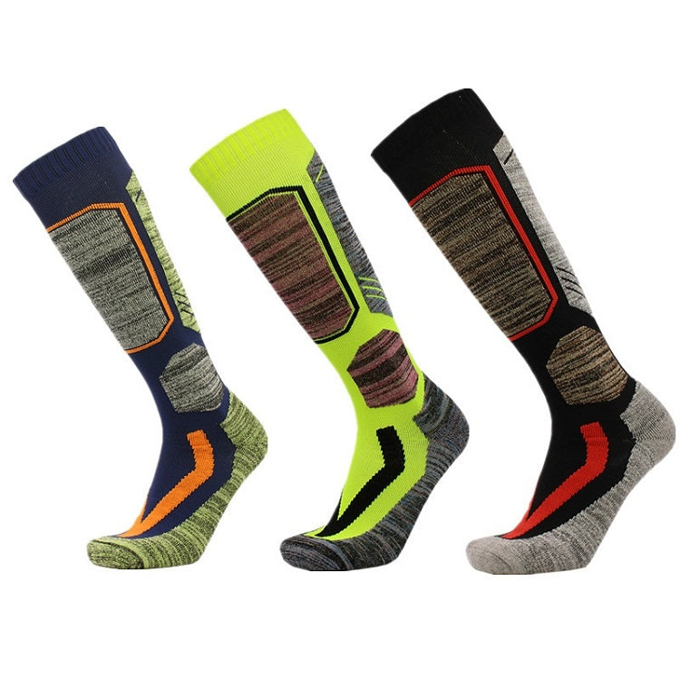 Ski Socks Outdoor Sports Thick Long Sweat-absorbent Warm Hiking Socks, 35-39, 40-45