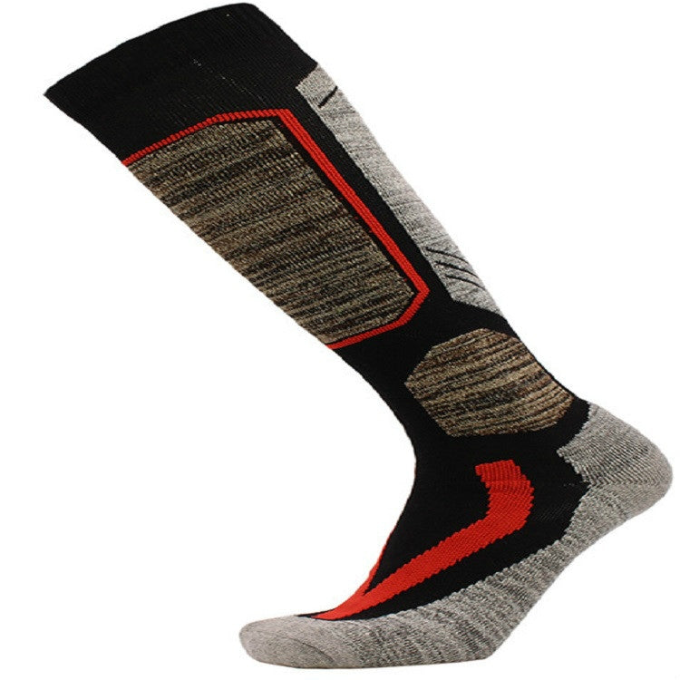 Ski Socks Outdoor Sports Thick Long Sweat-absorbent Warm Hiking Socks, 35-39, 40-45