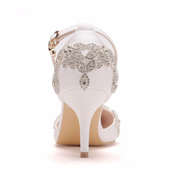 Rhinestone Stiletto Pointed Heel Women Shoes, 34, 35, 36, 37, 38, 39, 40, 41, 42