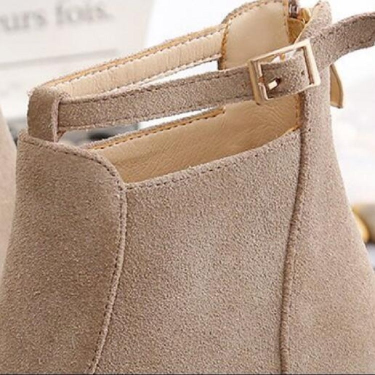 Women Shoes Suede Boots Pointed High Heels, 35, 36, 37, 38, 39