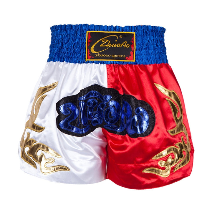 ZhuoAo Muay Thai/Boxing/Sanshou/Fighting Shorts for Men and Women, XS