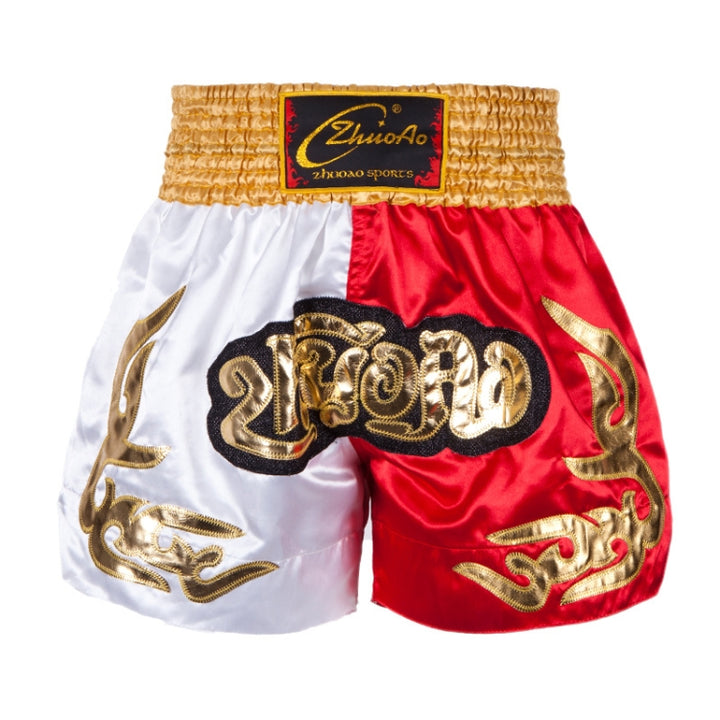 ZhuoAo Muay Thai/Boxing/Sanshou/Fighting Shorts for Men and Women, XS