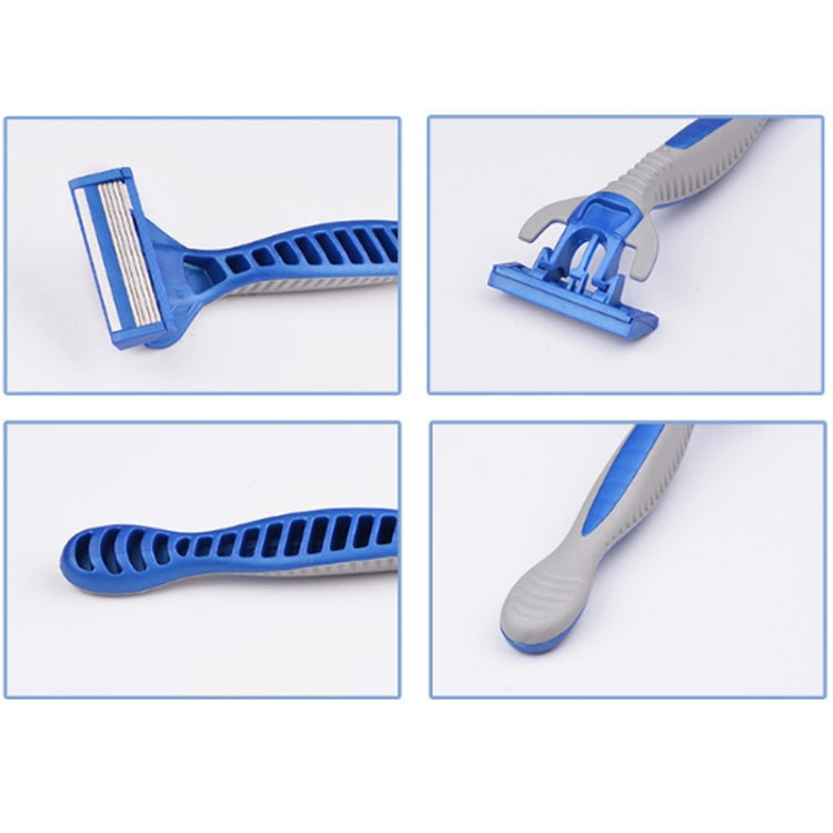 1 Set Five-layer Stainless Steel Men Disposable Manual Razor Induction Rotary Cutter Head