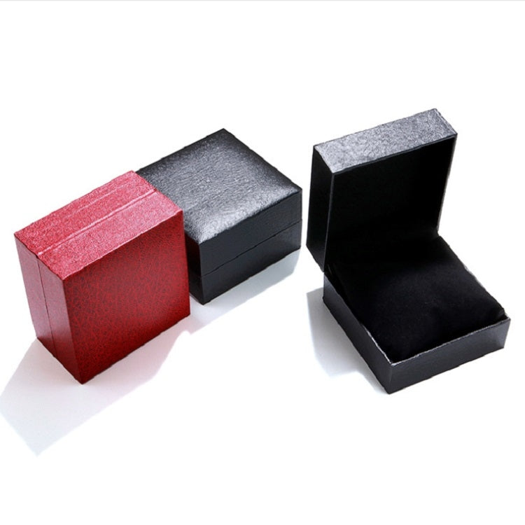 PU Leather Watch Box Custom-made High-end flip Watch Box Jewelry Gift Packaging, Red inner white plastic box, Black inner black plastic box, Black inner white plastic box