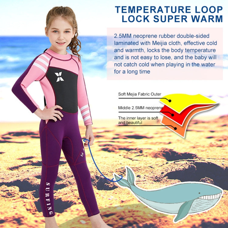 DIVE & SAIL WS-18818 Children Diving Suit One-piece Warm Snorkeling Surfing Anti-jellyfish Swimsuit, S, M, L, XL, XXL