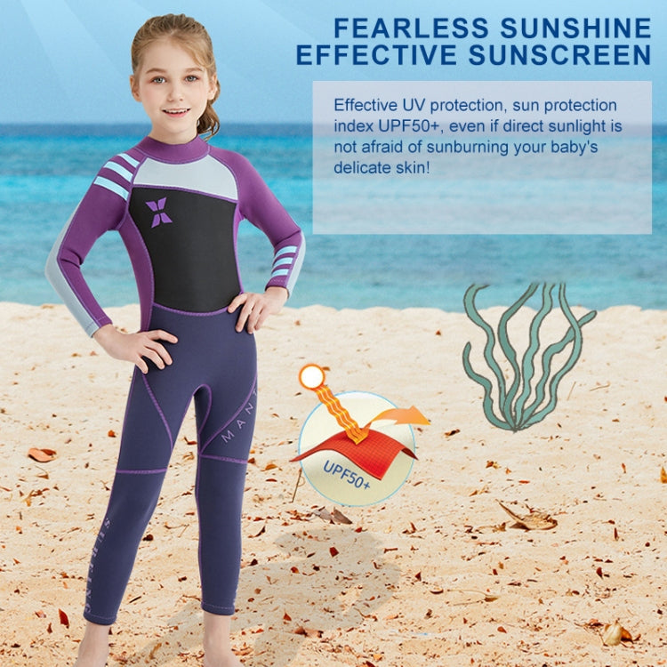 DIVE & SAIL WS-18818 Children Diving Suit One-piece Warm Snorkeling Surfing Anti-jellyfish Swimsuit, S, M, L, XL, XXL