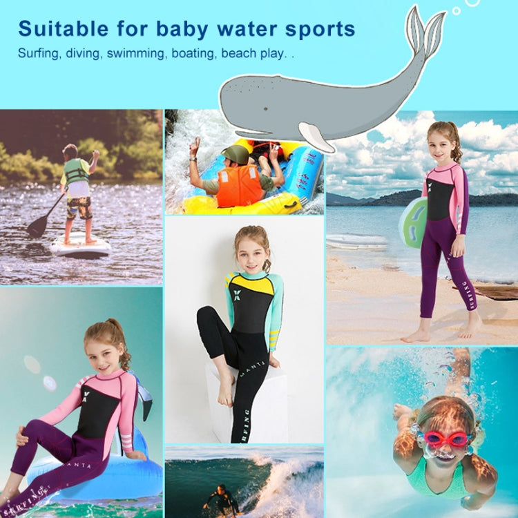 DIVE & SAIL WS-18818 Children Diving Suit One-piece Warm Snorkeling Surfing Anti-jellyfish Swimsuit, S, M, L, XL, XXL