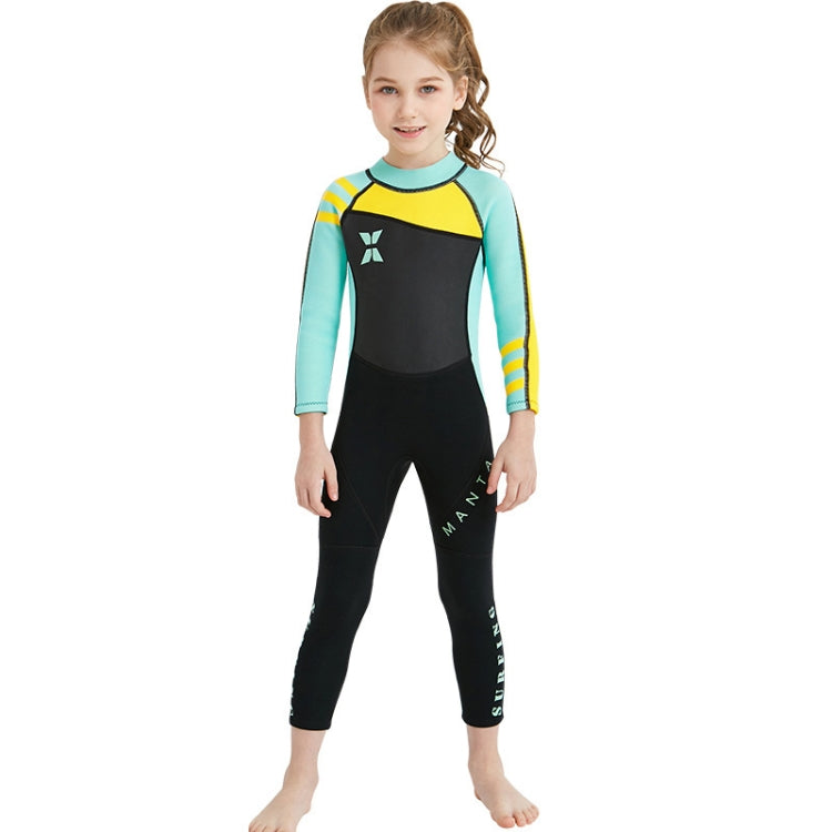 DIVE & SAIL WS-18818 Children Diving Suit One-piece Warm Snorkeling Surfing Anti-jellyfish Swimsuit, S, M, L, XL, XXL