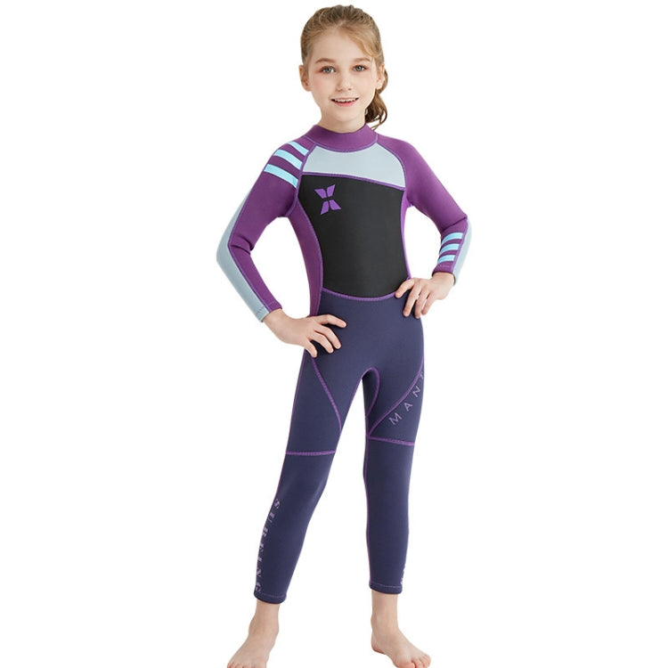 DIVE & SAIL WS-18818 Children Diving Suit One-piece Warm Snorkeling Surfing Anti-jellyfish Swimsuit, S, M, L, XL, XXL