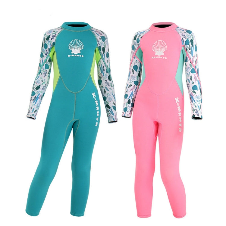 DIVE & SAIL M150556K Shell Pattern Children Diving Suit One-piece Swimsuit Snorkeling Surfing Anti-jellyfish Clothing, S, M, L, XL, XXL