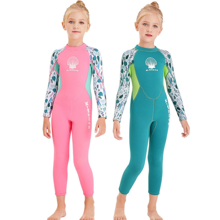 DIVE & SAIL M150556K Shell Pattern Children Diving Suit One-piece Swimsuit Snorkeling Surfing Anti-jellyfish Clothing, S, M, L, XL, XXL