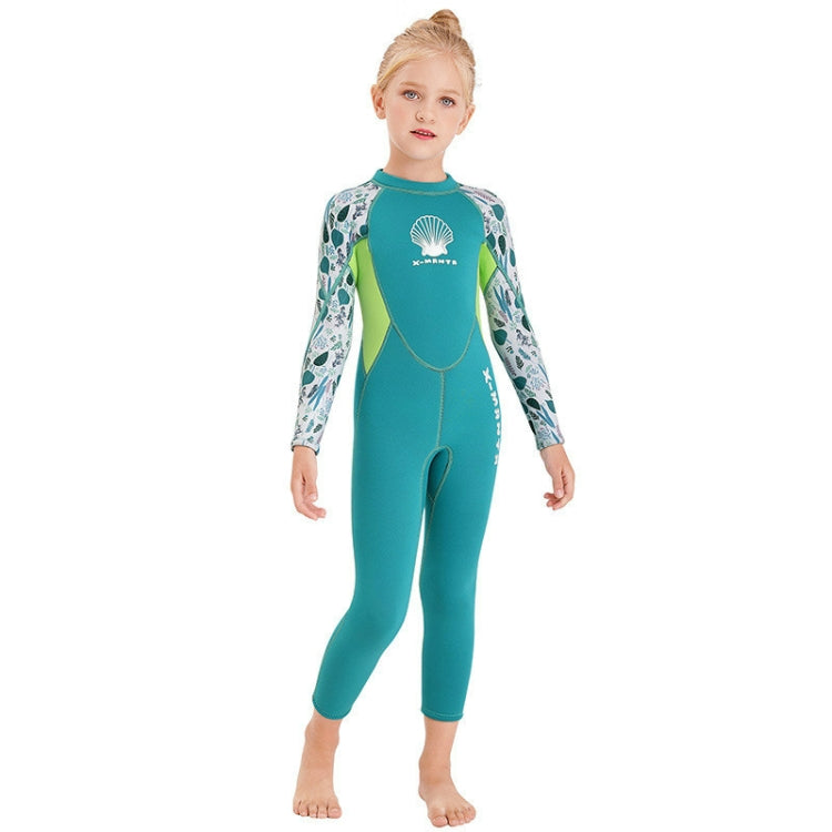 DIVE & SAIL M150556K Shell Pattern Children Diving Suit One-piece Swimsuit Snorkeling Surfing Anti-jellyfish Clothing, S, M, L, XL, XXL