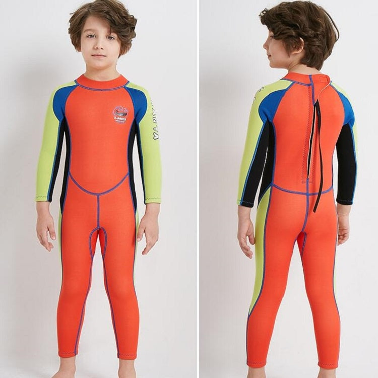 DIVE&SAIL WS-18816 Children Diving Suit One-piece Long-sleeved Swimsuit Sunscreen Hot Spring Surfing Suit, S, M, L, XL, XXL