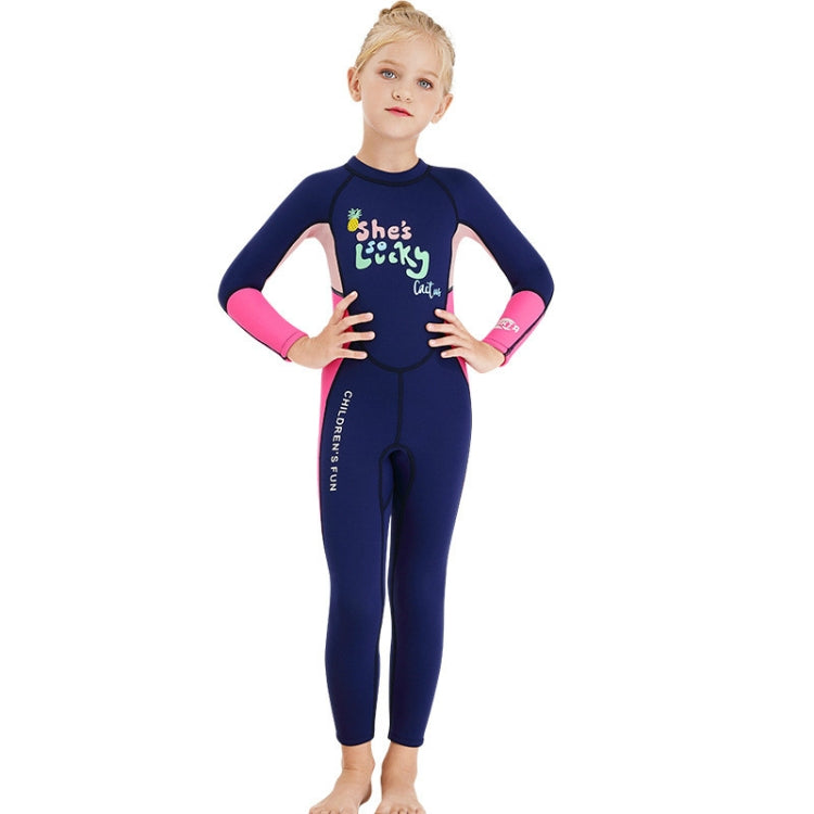 DIVE&SAIL Children Warm Swimsuit One-piece Wetsuit Long Sleeve Cold-proof Snorkeling Surfing Suit, S, M, L, XL, XXL