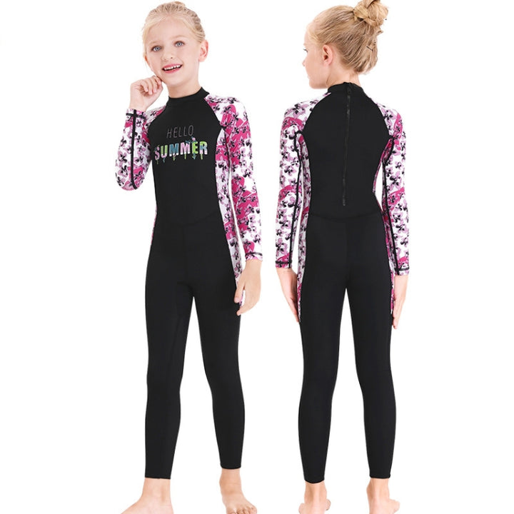 DIVE & SAIL Children Outdoor Sunscreen Long Sleeve Speed Dry Diving Suit, S, M, L, XL, XXL