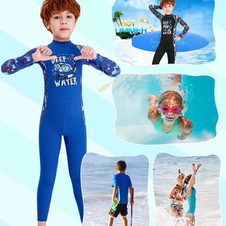 DIVE & SAIL Children Sun Protection Long Sleeve Quick Dry Diving Suit, S, M, L, XL, XXL