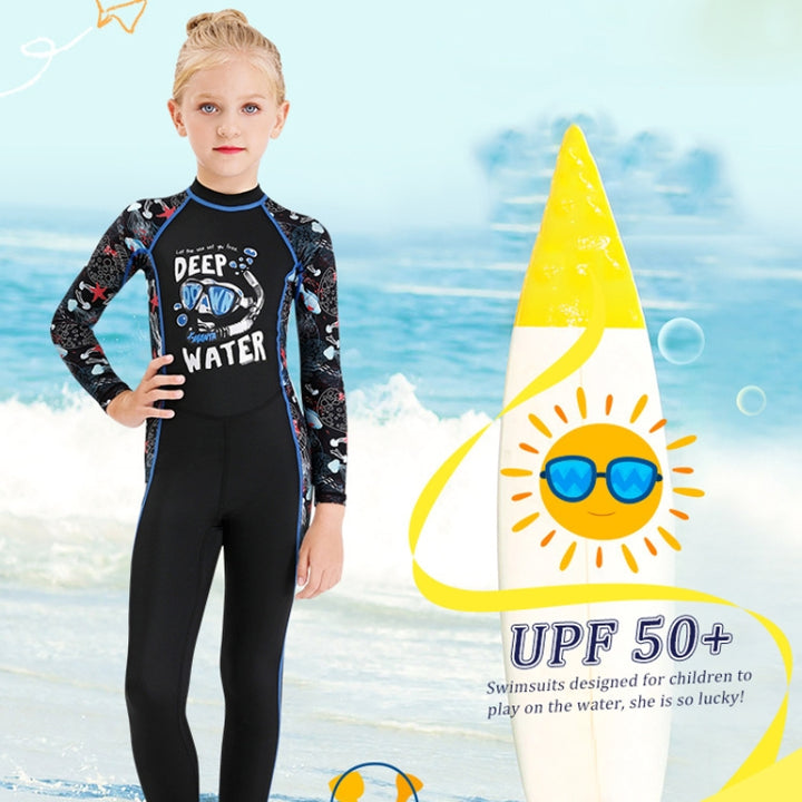 DIVE & SAIL Children Sun Protection Long Sleeve Quick Dry Diving Suit, S, M, L, XL, XXL