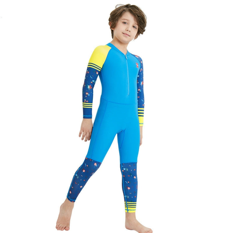 DIVE & SAIL LS-18822 Children Diving Suit Outdoor Sunscreen One-piece Swimsuit, S, M, L, XL, XXL