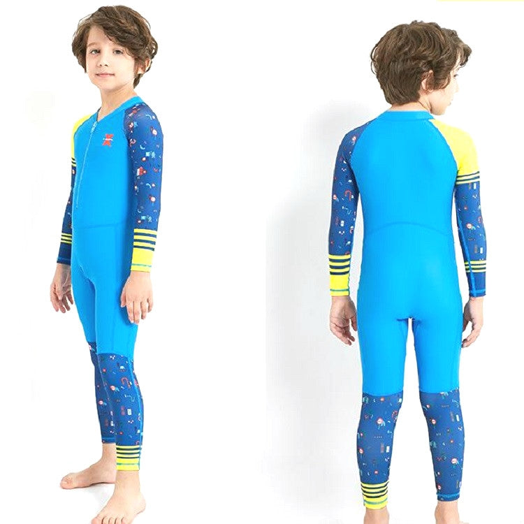 DIVE & SAIL LS-18822 Children Diving Suit Outdoor Sunscreen One-piece Swimsuit, S, M, L, XL, XXL