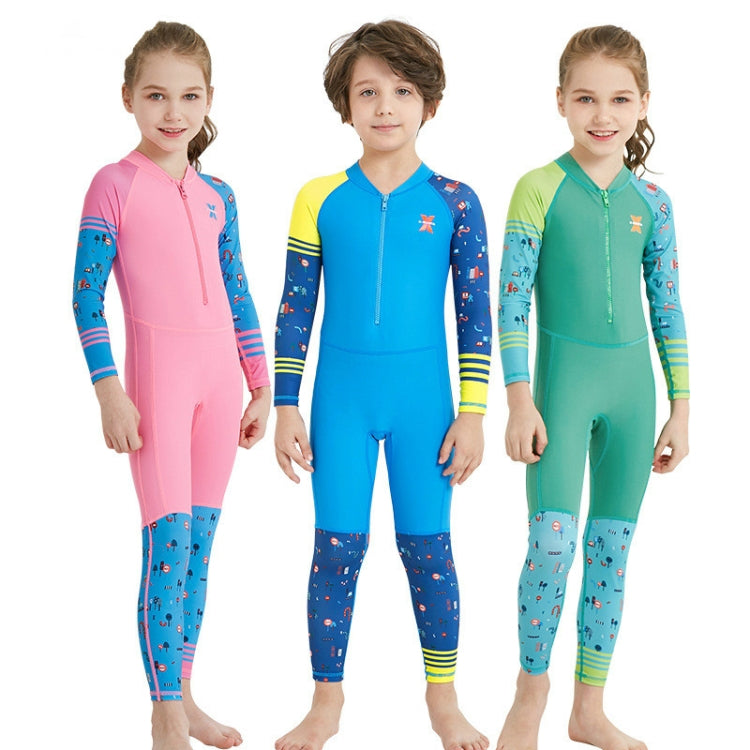 DIVE & SAIL LS-18822 Children Diving Suit Outdoor Sunscreen One-piece Swimsuit, S, M, L, XL, XXL