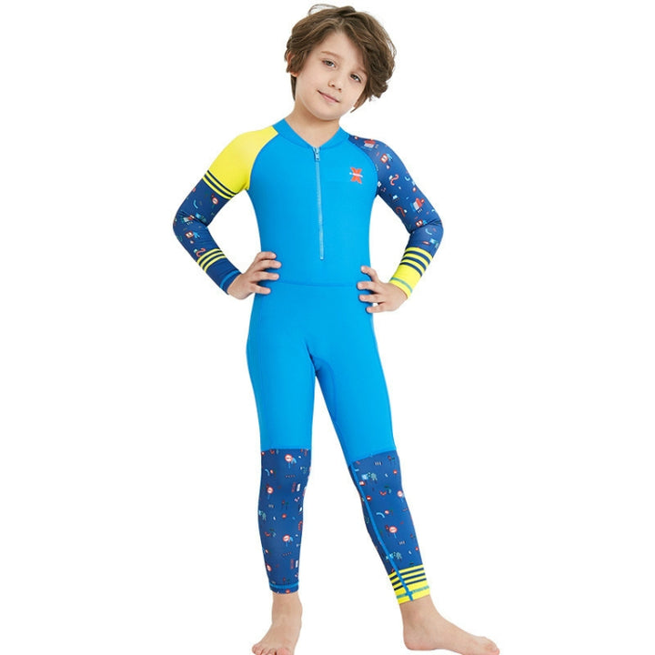 DIVE & SAIL LS-18822 Children Diving Suit Outdoor Sunscreen One-piece Swimsuit, S, M, L, XL, XXL