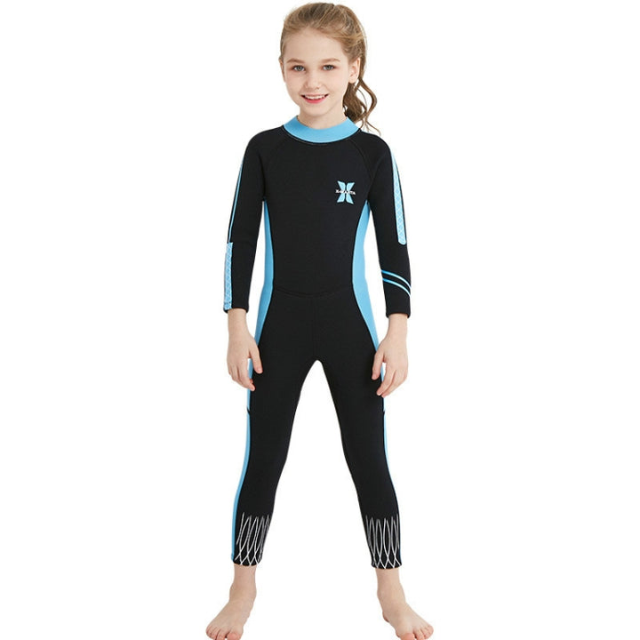 DIVE & SAIL 2.5mm Children Diving Suit One-piece Warm Snorkeling Suit Drifting Sunscreen Swimsuit, S, M, L, XL, XXL