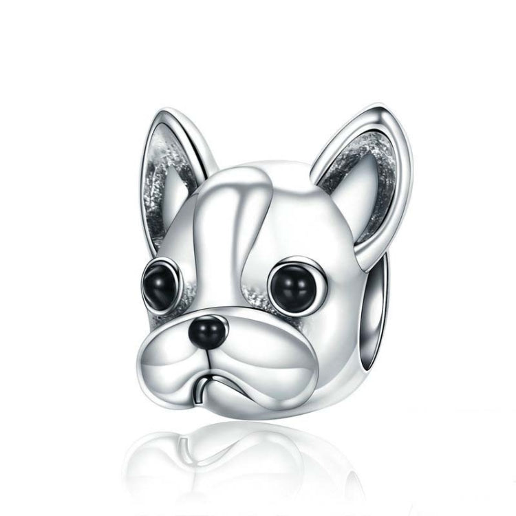 S925 Sterling Silver Animal Series Bulldog Beads