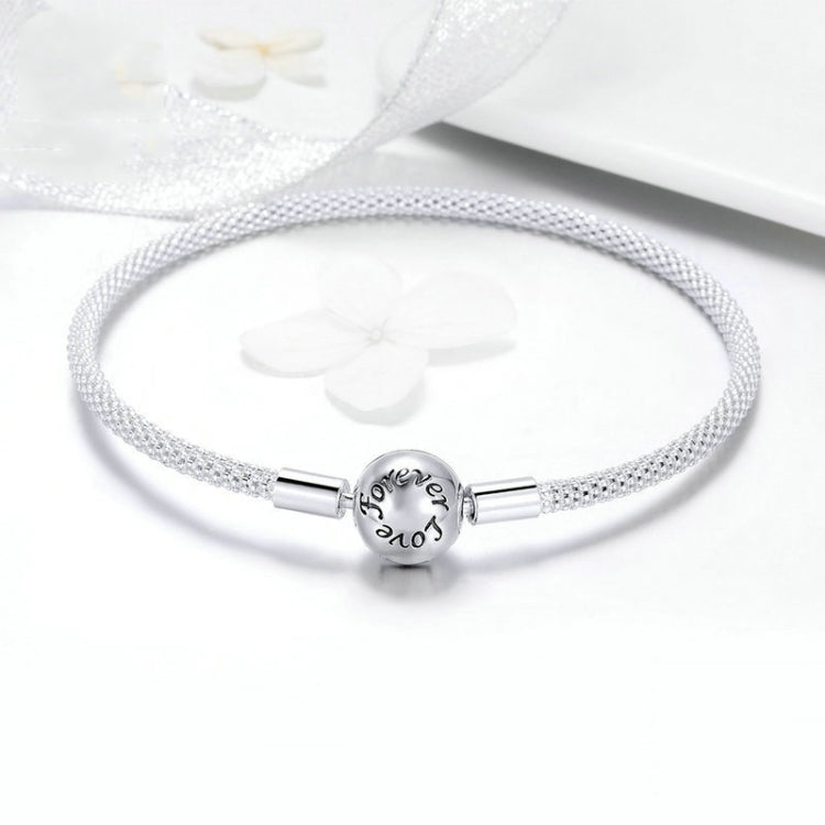 S925 Sterling Silver Personality Fashion Bracelet Eternal Love Bracelet, 17cm, 19cm, 21cm