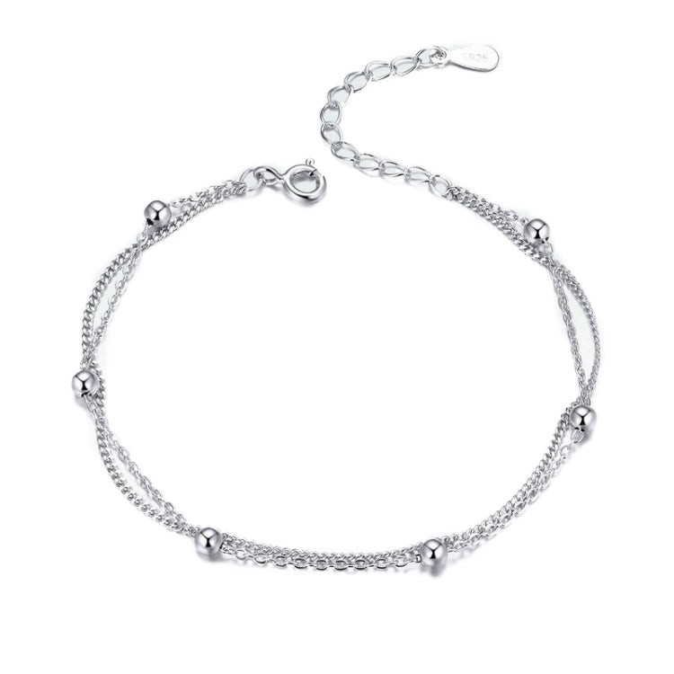 Sterling Silver S925 Women Bracelet Jewelry Platinum Plated Jewelry Silver Bracelet, SCB131