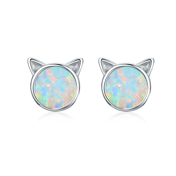 DIY Earrings Cat Sterling Silver Earrings Zircon Earrings