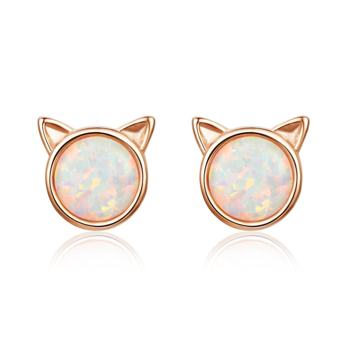 DIY Earrings Cat Sterling Silver Earrings Zircon Earrings