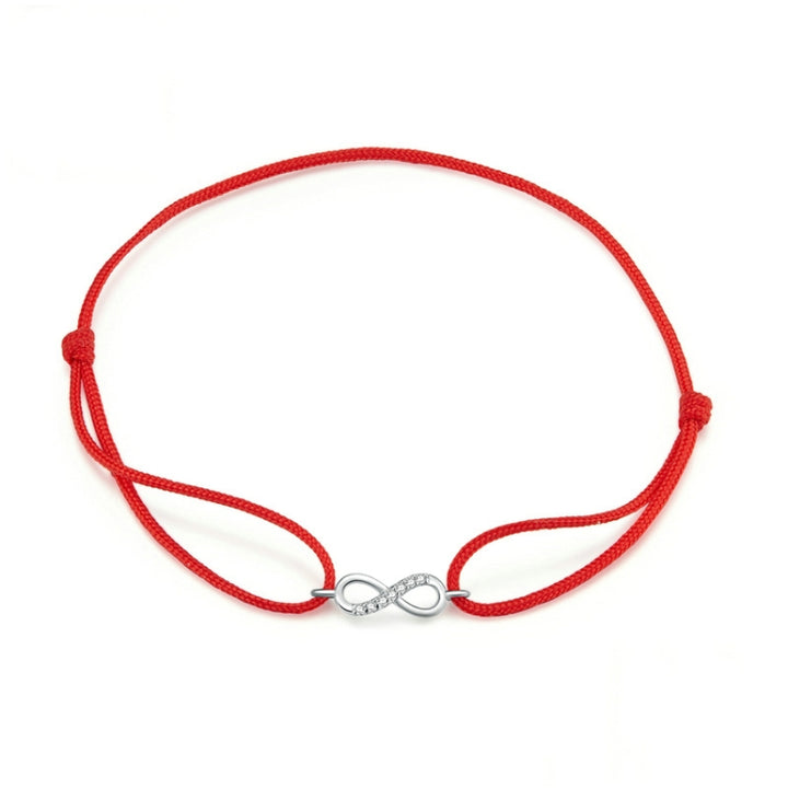 Red String S925 Sterling Silver Bracelet Fashion Bracelet for Girls, SCB176