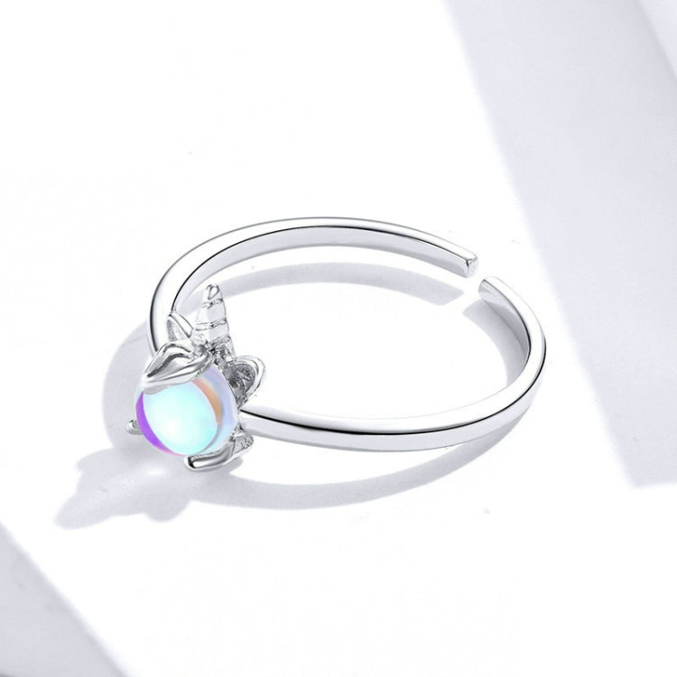 Unicorn Moonstone Silver Ring S925 Ring, SCR642