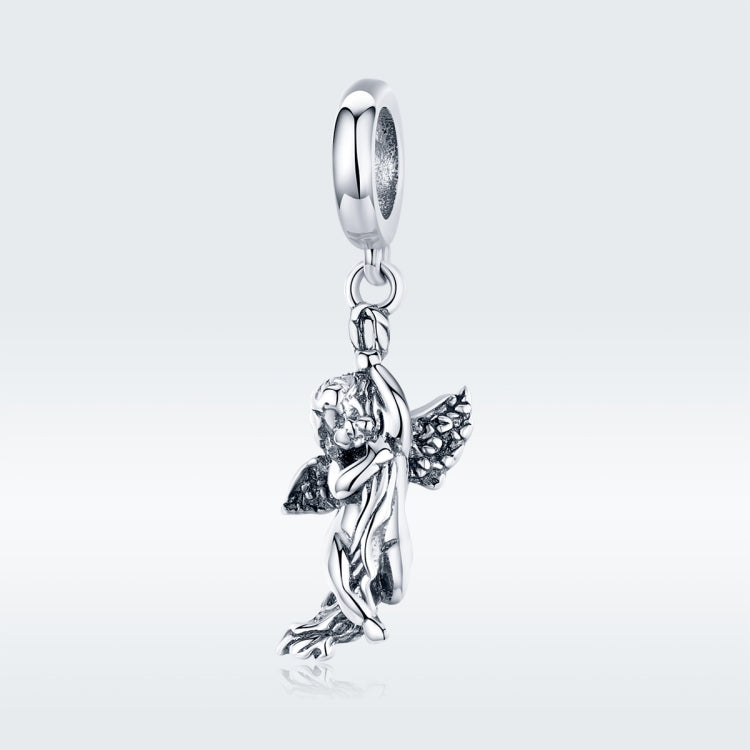 S925 Sterling Silver Cupid Pendant Handmade DIY Accessory Pendant, SCC1405