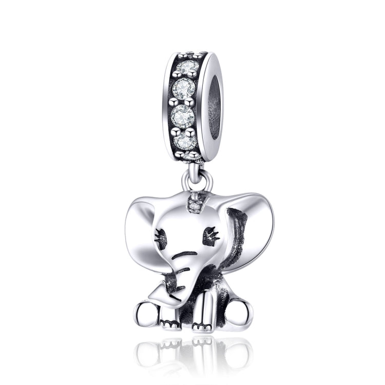 S925 Sterling Silver Animal Elephant Pendant DIY Bracelet Accessories